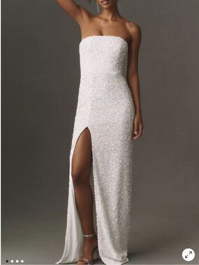 Helsi Lola Sequin Maxi Dress White